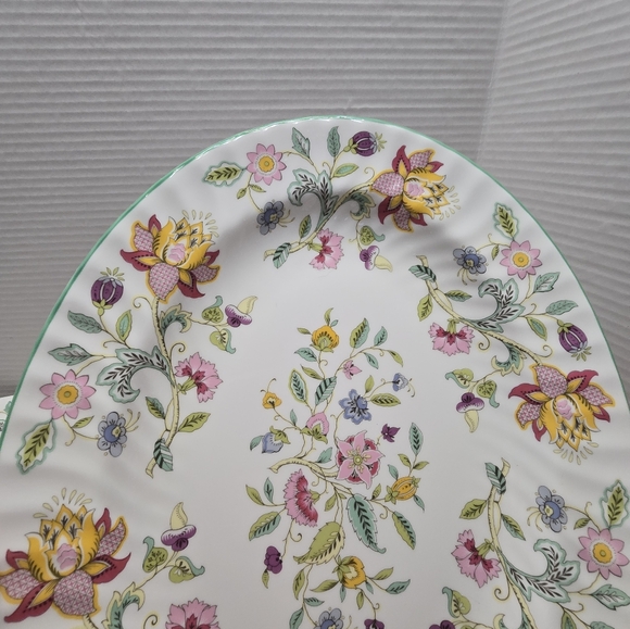 2 Haddon Hall Minton Bone China Oval Platters B-1451 13 3/4" × 10 34" B-1451 - Picture 6 of 12
